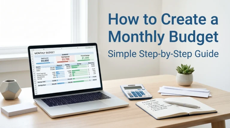 Learn how to create a monthly budget step by step, organize your income and expenses, set savings goals, and manage your money more effectively.